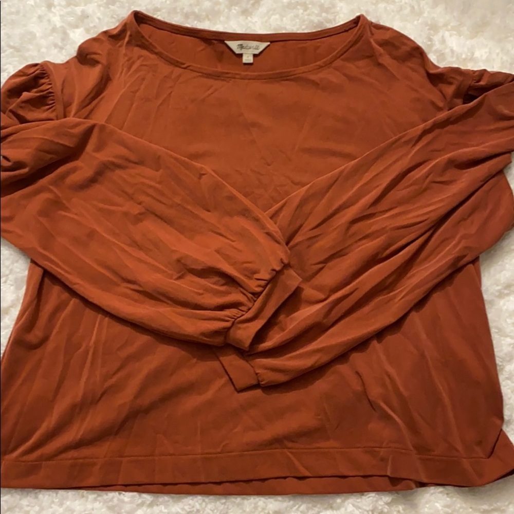 balloon sleeve shirt madewell
